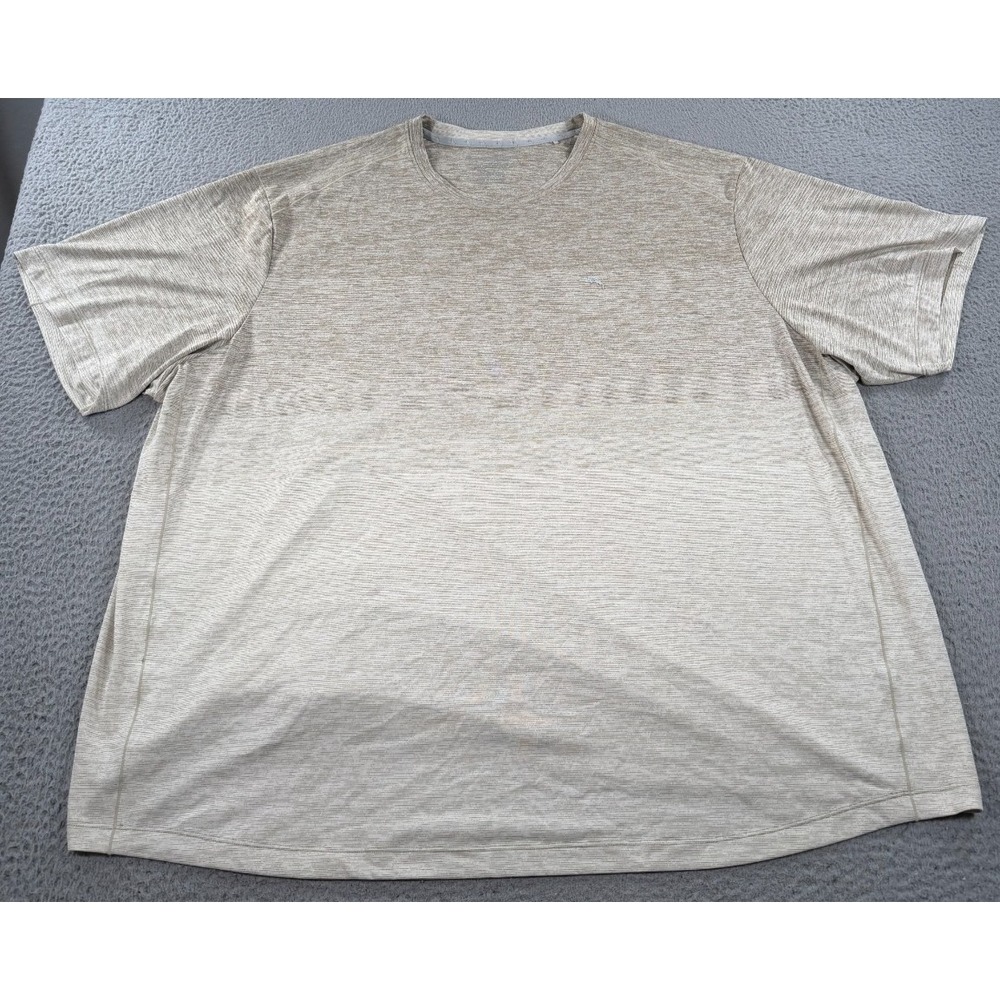 Tommy Bahama IslandZone Shirt Mens 4XLB Tan Beige Short Sleeve Performance Tee‎